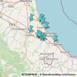 Mappa Via Vicinale delle, 47035 Gambettola FC, Italia (9.50455)