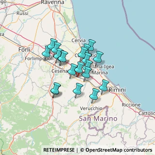 Mappa Via Vicinale delle, 47035 Gambettola FC, Italia (9.798)