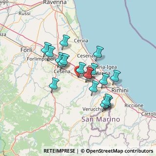 Mappa Via Giulio Perticari, 47035 Gambettola FC, Italia (11.59222)