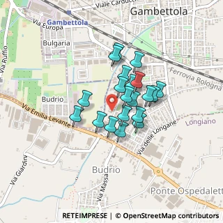 Mappa Via Giulio Perticari, 47035 Gambettola FC, Italia (0.3015)