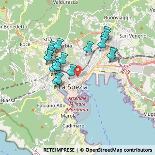 Mappa Scalinata Fondega, 19121 La Spezia SP, Italia (1.67167)