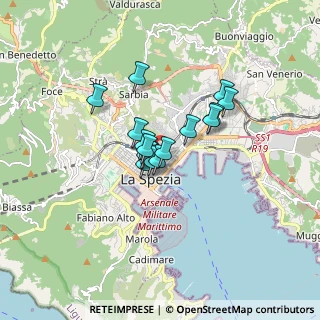 Mappa Scalinata Fondega, 19121 La Spezia SP, Italia (1.0725)