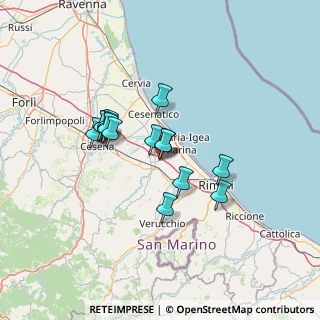 Mappa Via G. Marconi, 47030 San Mauro Pascoli FC, Italia (10.78533)