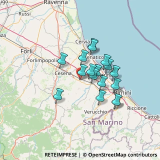 Mappa Via de Gasperi, 47035 Gambettola FC, Italia (11.01412)