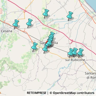 Mappa Via de Gasperi, 47035 Gambettola FC, Italia (3.49077)