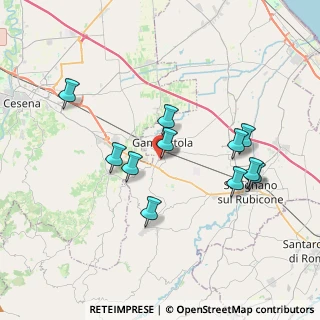 Mappa Via de Gasperi, 47035 Gambettola FC, Italia (3.56909)