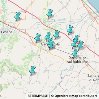 Mappa Via de Gasperi, 47035 Gambettola FC, Italia (3.68154)