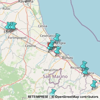 Mappa Via del Tricolore, 47030 San Mauro Pascoli FC, Italia (26.03571)