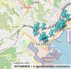 Mappa Viale Giuseppe Garibaldi, 19122 La Spezia SP, Italia (0.98)