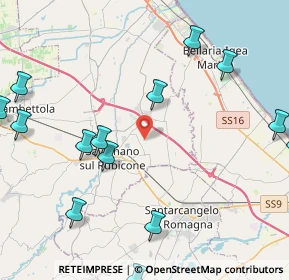 Mappa Via Giulietta Masina, 47030 San Mauro Pascoli FC, Italia (5.92333)