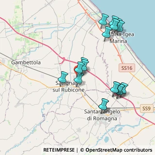 Mappa Via Pier Paolo Pasolini, 47030 San Mauro Pascoli FC, Italia (4.21889)