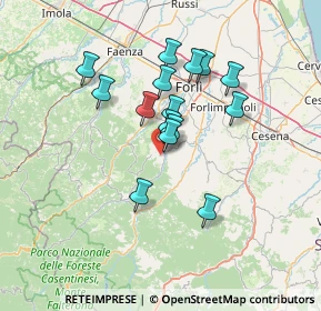 Mappa Via Giorgio Zoli, 47016 Predappio FC, Italia (11.44267)