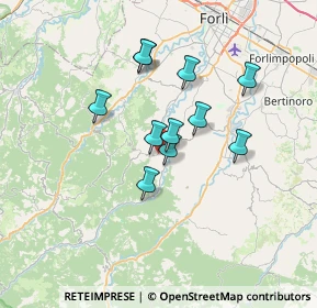 Mappa Via Giorgio Zoli, 47016 Predappio FC, Italia (5.43182)