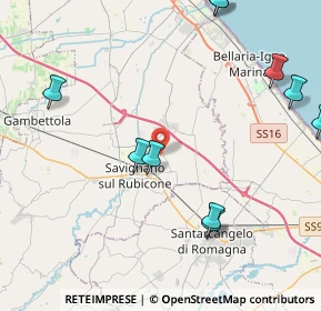 Mappa Via A. Manzoni, 47030 San Mauro Pascoli FC, Italia (5.59182)