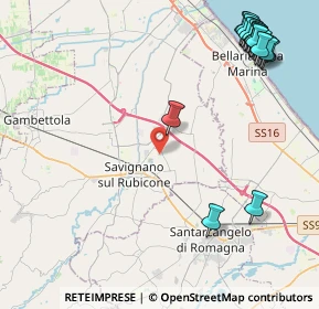 Mappa Via A. Manzoni, 47030 San Mauro Pascoli FC, Italia (6.13944)