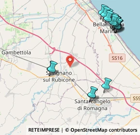 Mappa Via A. Manzoni, 47030 San Mauro Pascoli FC, Italia (5.749)