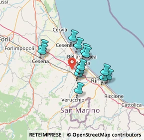 Mappa Via A. Manzoni, 47030 San Mauro Pascoli FC, Italia (10.18923)