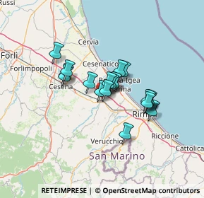 Mappa 47039 Savignano sul Rubicone FC, Italia (9.33053)