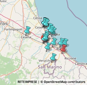 Mappa 47039 Savignano sul Rubicone FC, Italia (8.951)