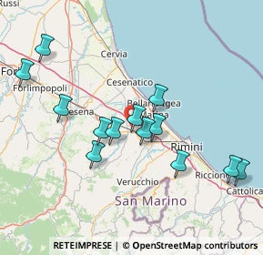 Mappa 47039 Savignano sul Rubicone FC, Italia (14.97231)