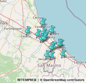 Mappa 47039 Savignano sul Rubicone FC, Italia (9.034)