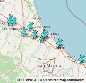Mappa 47039 Savignano sul Rubicone FC, Italia (14.52417)