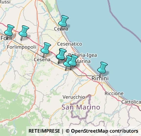 Mappa 47039 Savignano sul Rubicone FC, Italia (21.64786)