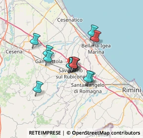 Mappa 47039 Savignano sul Rubicone FC, Italia (4.70231)