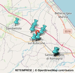 Mappa 47039 Savignano sul Rubicone FC, Italia (3.22824)