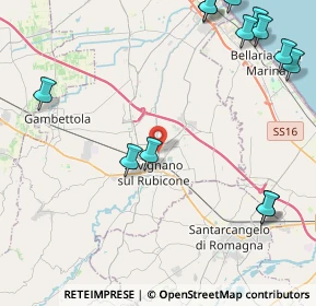 Mappa 47039 Savignano sul Rubicone FC, Italia (6.396)