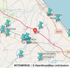 Mappa Via Giuseppe Garibaldi, 47030 San Mauro Pascoli FC, Italia (5.74214)