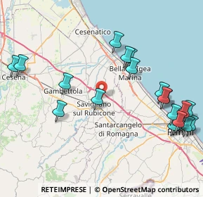 Mappa Via Giuseppe Garibaldi, 47030 San Mauro Pascoli FC, Italia (10.0615)