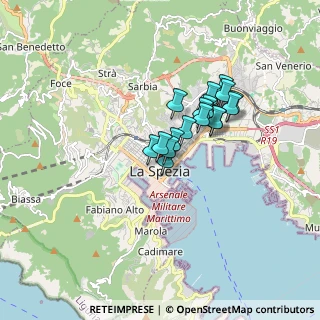 Mappa , 19121 La Spezia SP, Italia (1.20706)