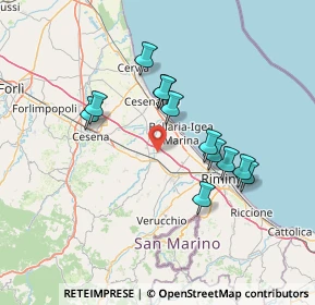 Mappa Via L. Da Vinci, 47030 San Mauro Pascoli FC, Italia (12.90833)