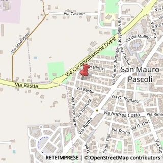 Mappa Via L. Da Vinci, 22, 47030 San Mauro Pascoli, Forlì-Cesena (Emilia Romagna)