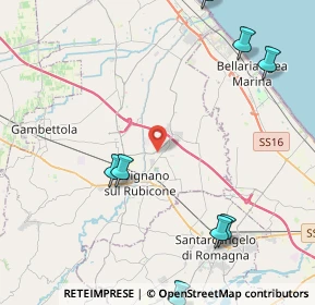 Mappa Via L. Da Vinci, 47030 San Mauro Pascoli FC, Italia (6.49636)