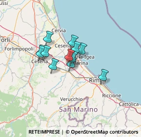 Mappa Via Fratelli Bandiera, 47030 San Mauro Pascoli FC, Italia (8.83833)