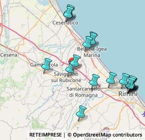 Mappa Via Fratelli Bandiera, 47030 San Mauro Pascoli FC, Italia (9.3845)