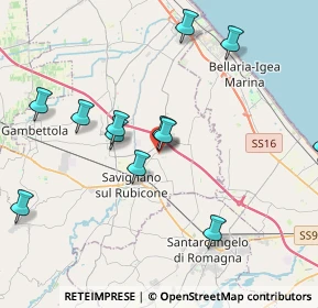 Mappa Via Fratelli Bandiera, 47030 San Mauro Pascoli FC, Italia (4.58)