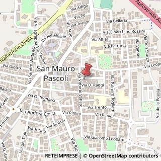 Mappa Via Guglielmo Oberdan, 13, 47030 San Mauro Pascoli, Forlì-Cesena (Emilia Romagna)