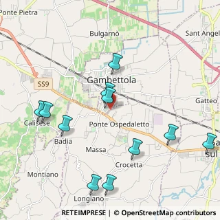 Mappa Via Fratelli Cervi, 47035 Gambettola FC, Italia (2.35636)