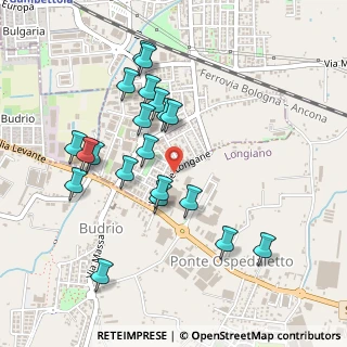 Mappa Via Fratelli Cervi, 47035 Gambettola FC, Italia (0.4855)