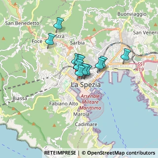 Mappa Via dei Mille, 19100 La Spezia SP, Italia (1.05083)
