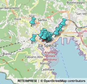 Mappa Corso Cavour, 19100 La Spezia SP, Italia (0.715)