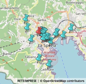 Mappa Corso Cavour, 19100 La Spezia SP, Italia (1.0765)