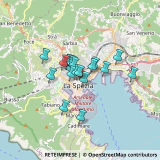 Mappa Via del Torretto, 19100 La Spezia SP, Italia (1.1765)