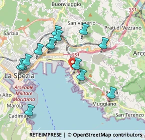 Mappa Via Levanto, 19126 La Spezia SP, Italia (2.01929)