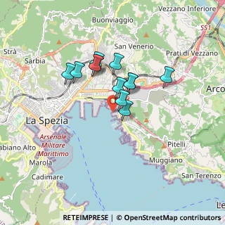 Mappa Viale S. Bartolomeo, 19126 La Spezia SP, Italia (1.28833)