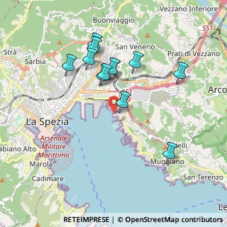 Mappa Viale S. Bartolomeo, 19126 La Spezia SP, Italia (1.77167)