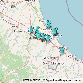 Mappa Via N. Pistelli, 47035 Gambettola FC, Italia (8.63071)